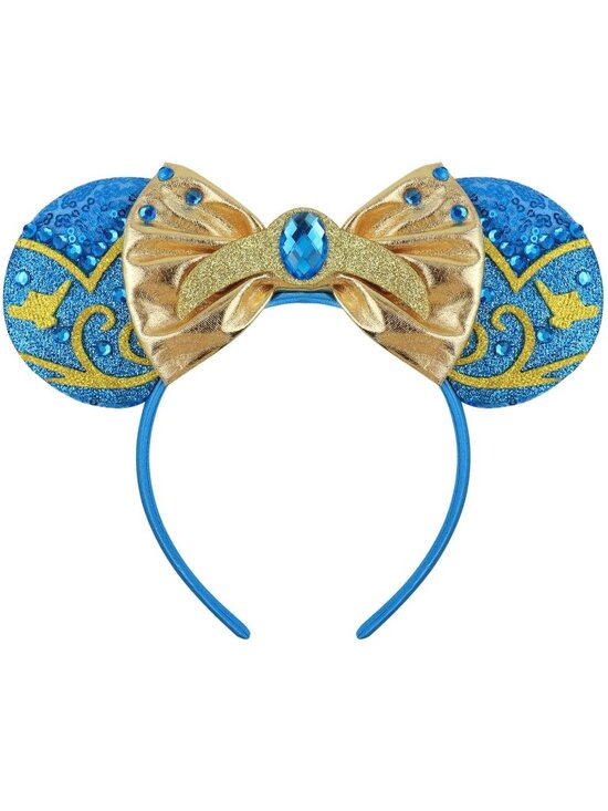 Women\'s Blue Polyester Sequin Bow Mickey Mouse Headband Hair Accessory main image 7